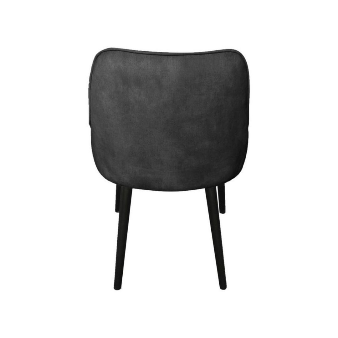 Pedro Dining Chair - Dark grey Velvet image 2